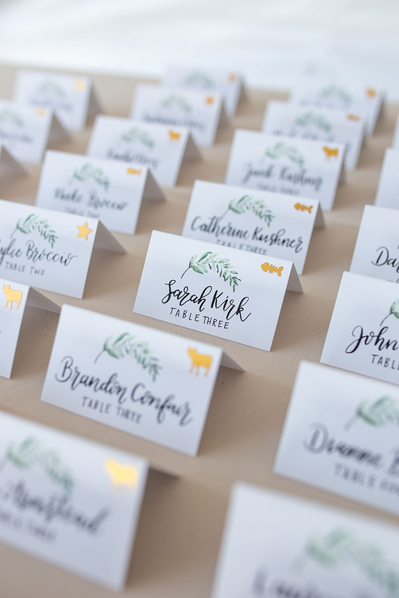 Reception Place Cards