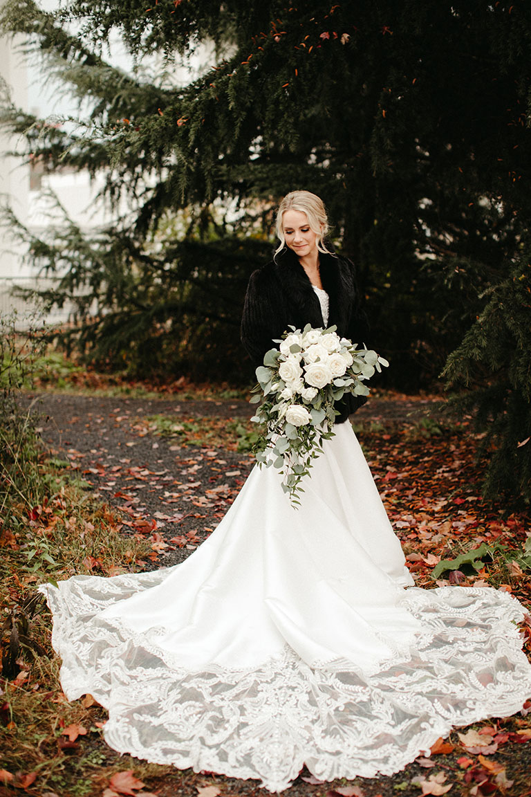Molly's Elegant Winter Bridal Look