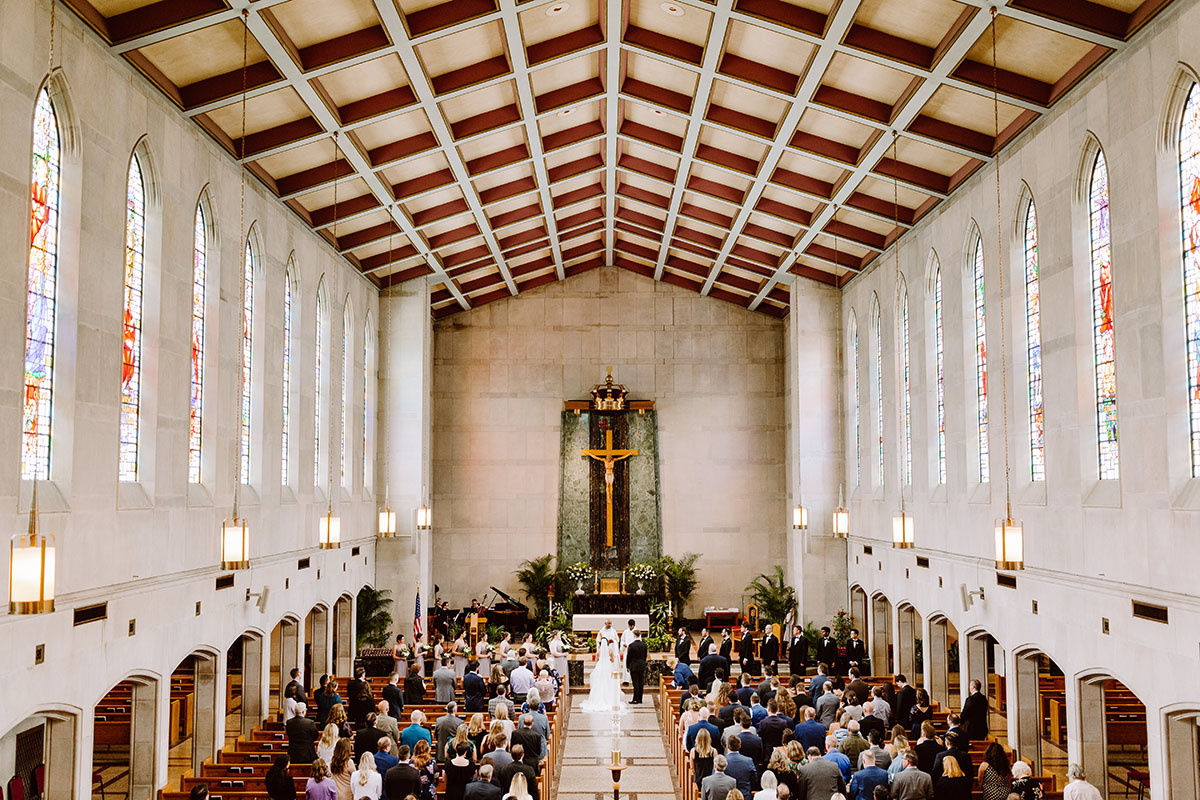 Sarah and Patrick's Ceremony at Christ the King Church in Nashville