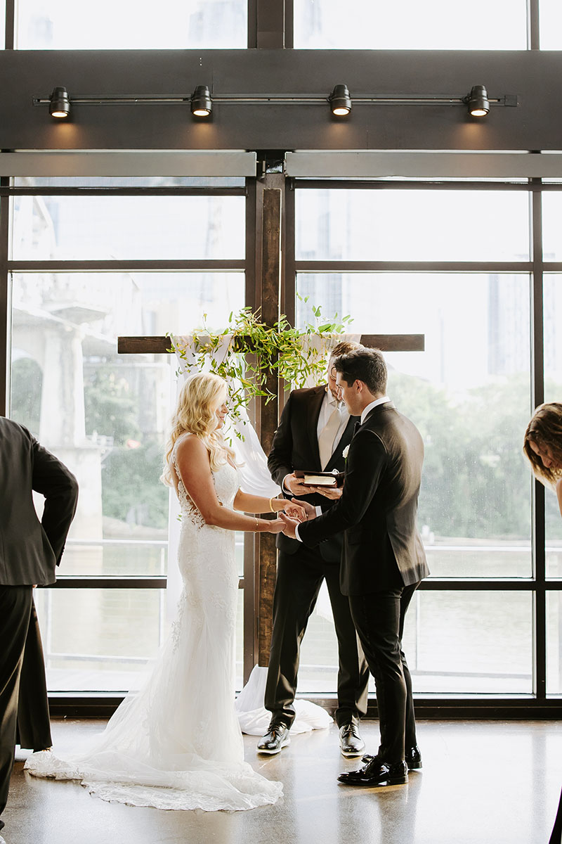 Hannah and Caleb at The Altar