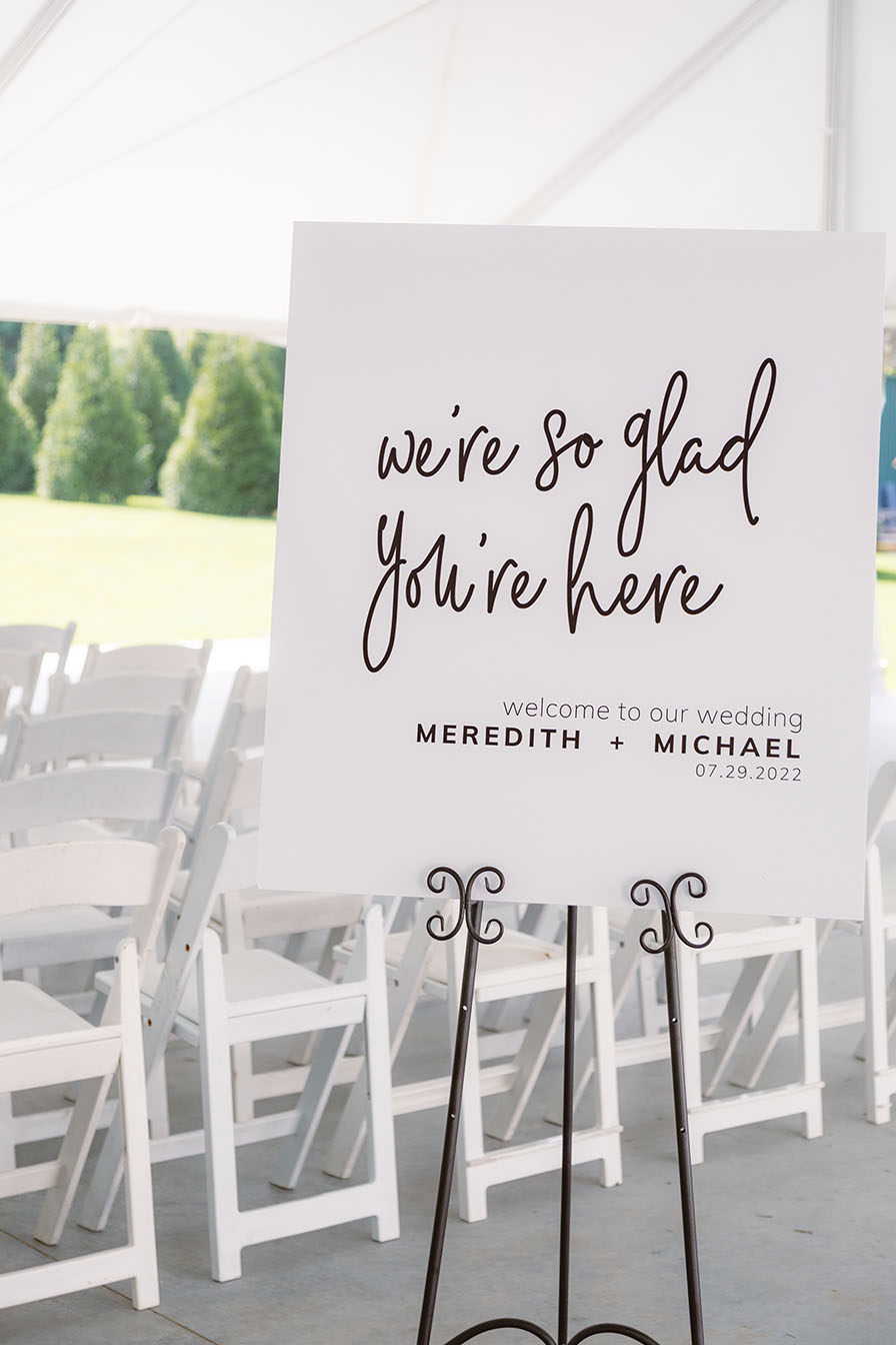 Meredith and Michael's Wedding Sign