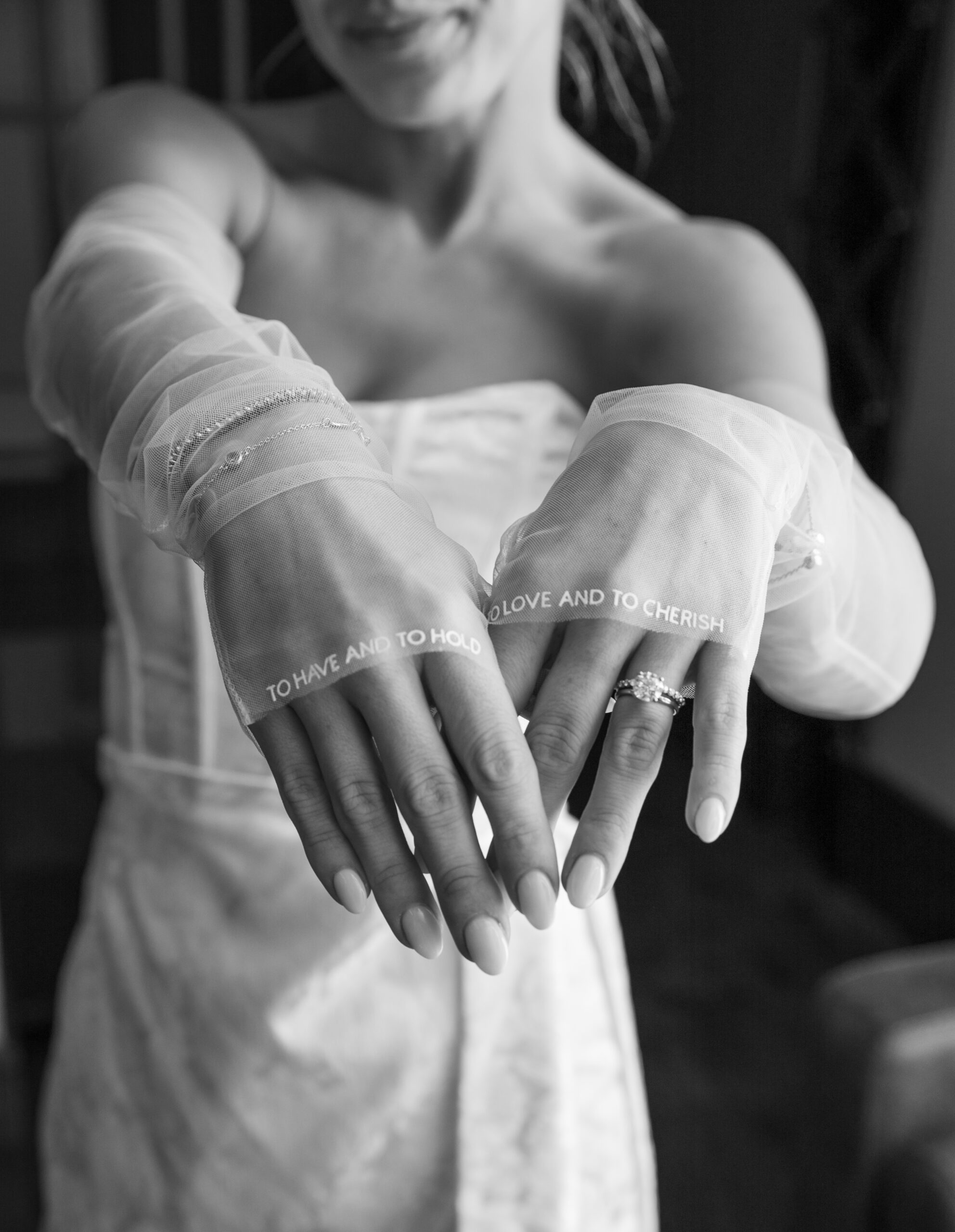 Audrey's Embroidered Bridal Gloves