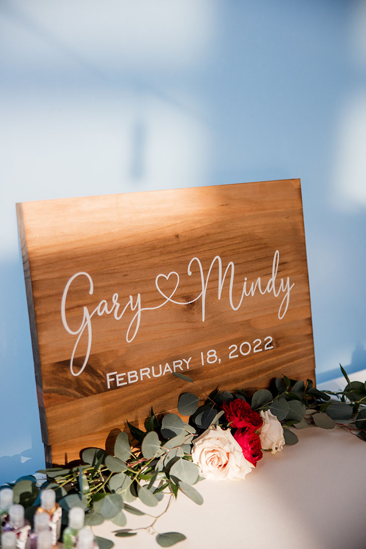 Mindy and Gary's Wedding Signage