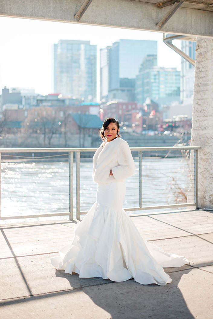 Mindy's Winter Bridal Look in Nashville