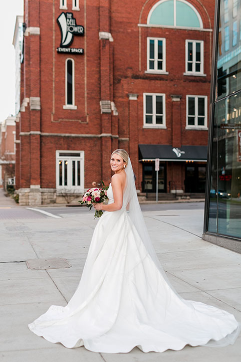 Hannah's Bridal Portrait on Her Wedding Day Outside of The Bell Tower