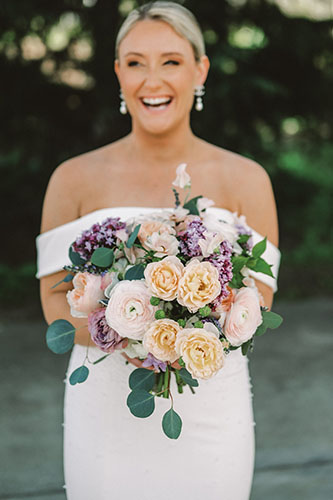 Emily's Whimsical Bridal Bouquet of Lavender