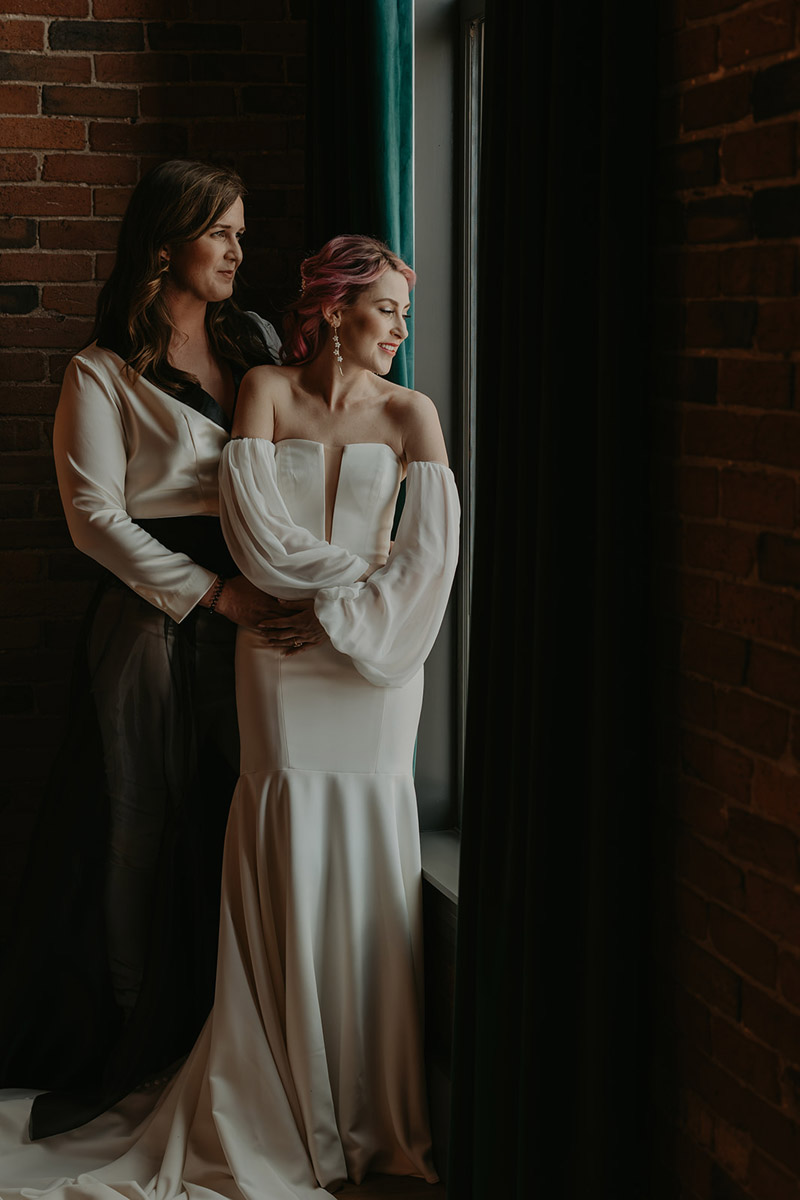 Ali and Tyler's Moody Eclectic Wedding Day