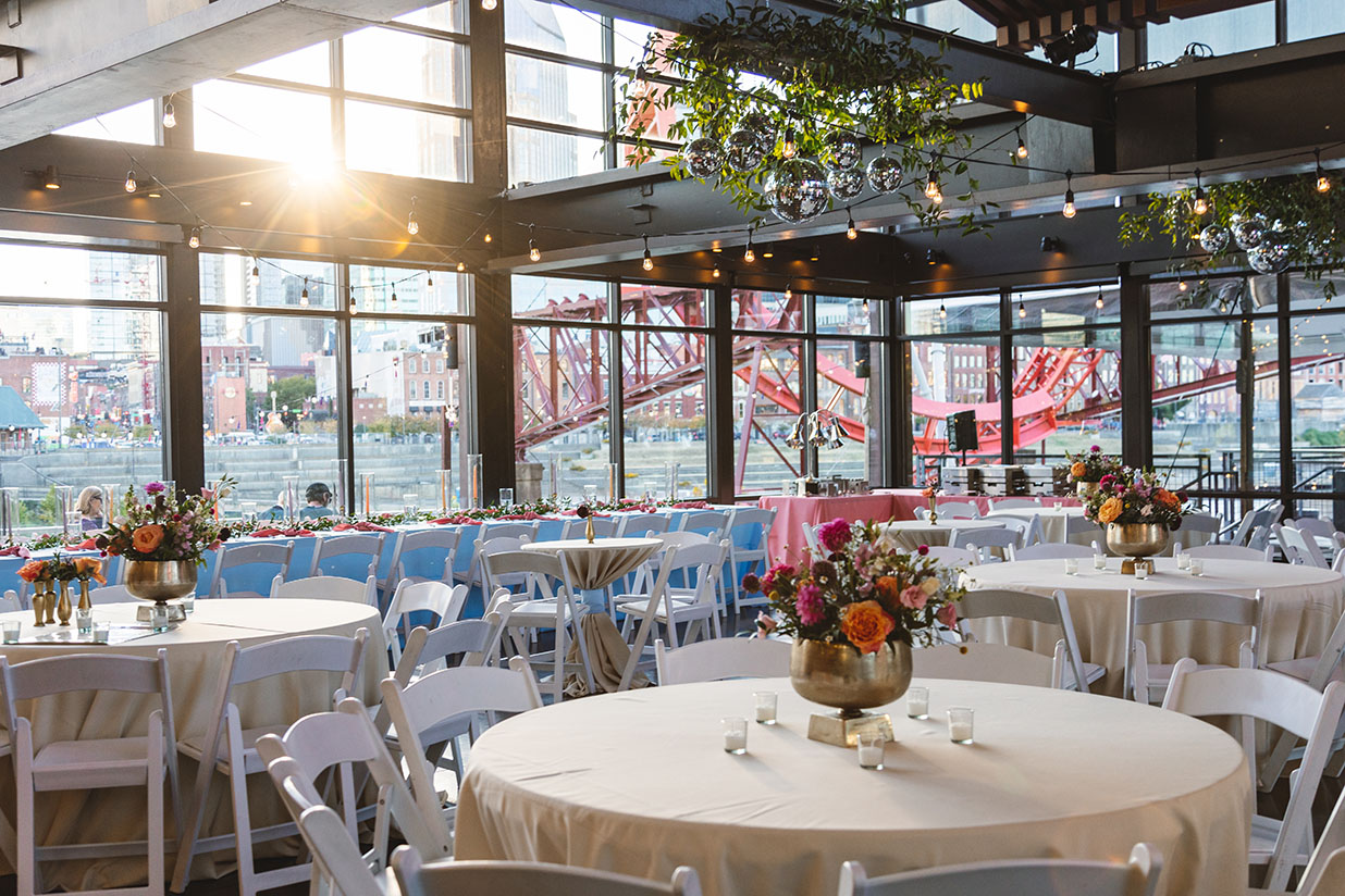 Wedding Reception in Cumberland Space with Eclectic Design