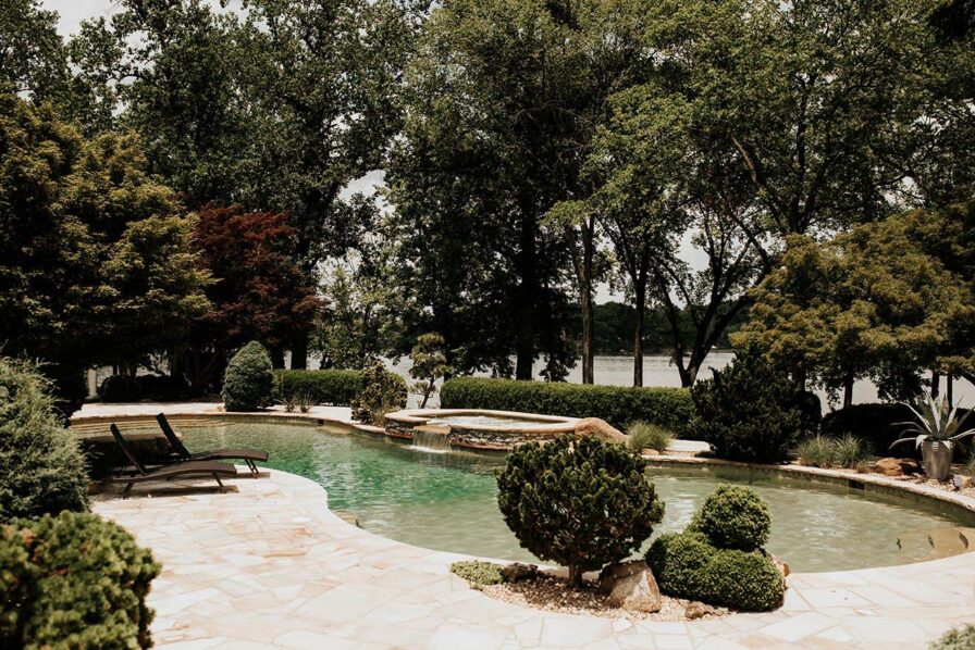 The pool at the estate at Cherokee Dock