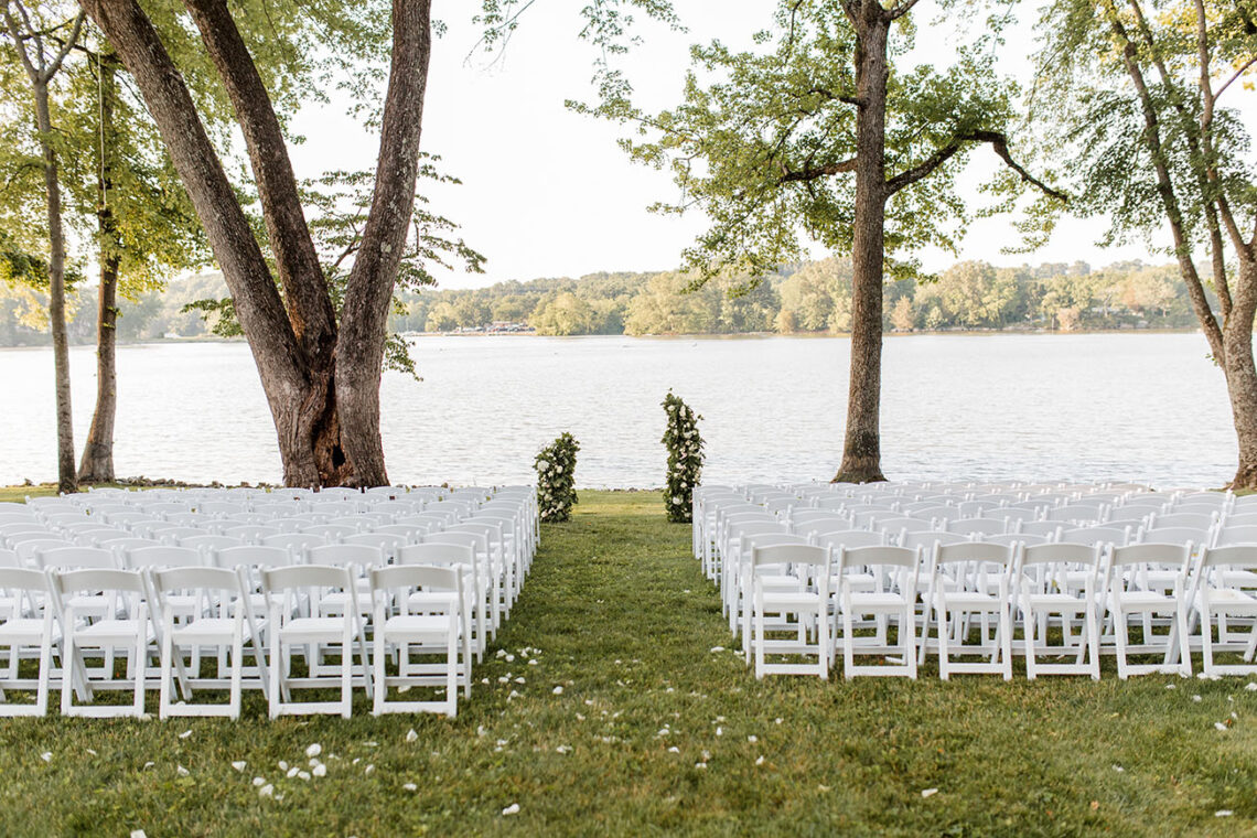 Alyssa and Brody's Lakeside Lawn Wedding Ceremony