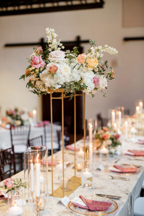 elevated floral arrangement