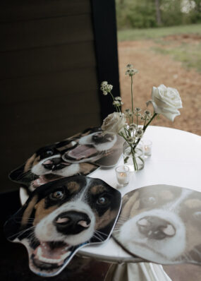 Dog Cut Outs for Wedding Reception