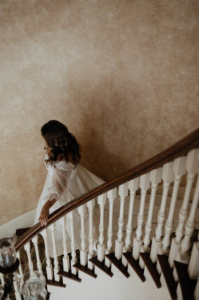 Sarah Walking Staircase to Entrance of Estate at Cherokee Dock