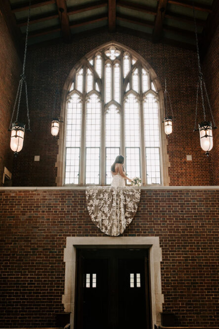 Whitney in her Lace Gown in Scarritt Bennett